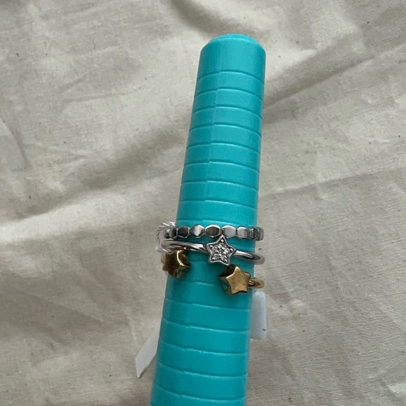 3pc star ring set in sterling silver - Picture 1 of 8